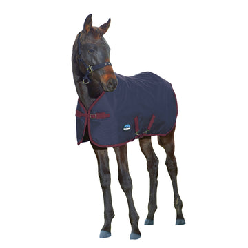 WeatherBeeta 1200D Foal Standard Neck Turnout - Navy / Burgundy (220g)